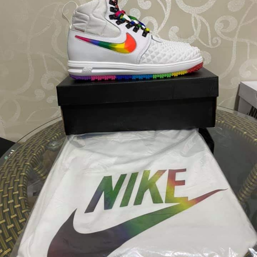 Nike shoes and shirt